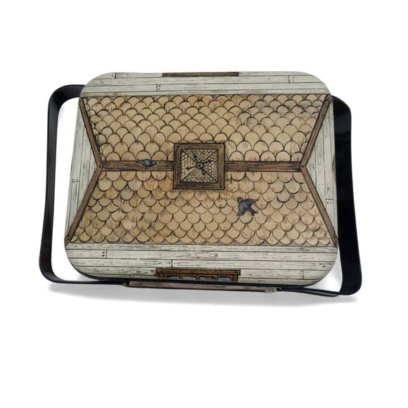 Farm Animal TIN LUNCHBOX with Dual Handles by Potpourri 80s Vintage - Picture 8 of 12